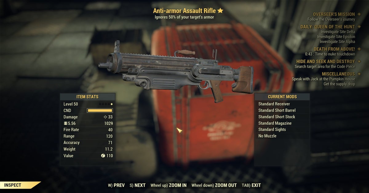 Fallout 4 legendary railway rifle price